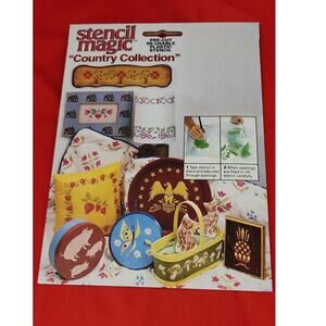 Magic Stencil‎ Country Collection NOS Mylar Stencil